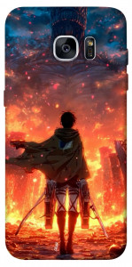 Чехол Attack on titan eren для Galaxy S7 Edge