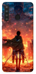 Чехол Attack on titan eren для Galaxy A21