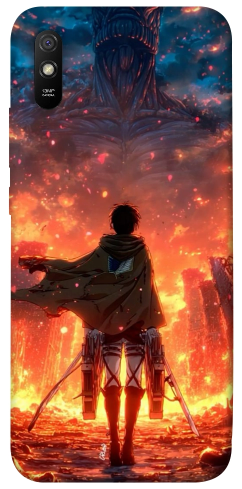 Чохол Attack on titan eren для Xiaomi Redmi 9A