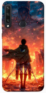 Чехол Attack on titan eren для Huawei Y6p