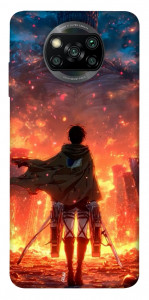 Чехол Attack on titan eren для Xiaomi Poco X3 NFC
