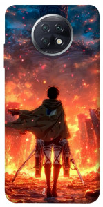 Чехол Attack on titan eren для Xiaomi Redmi Note 9 5G