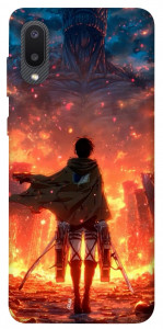 Чохол Attack on titan eren для Galaxy A02