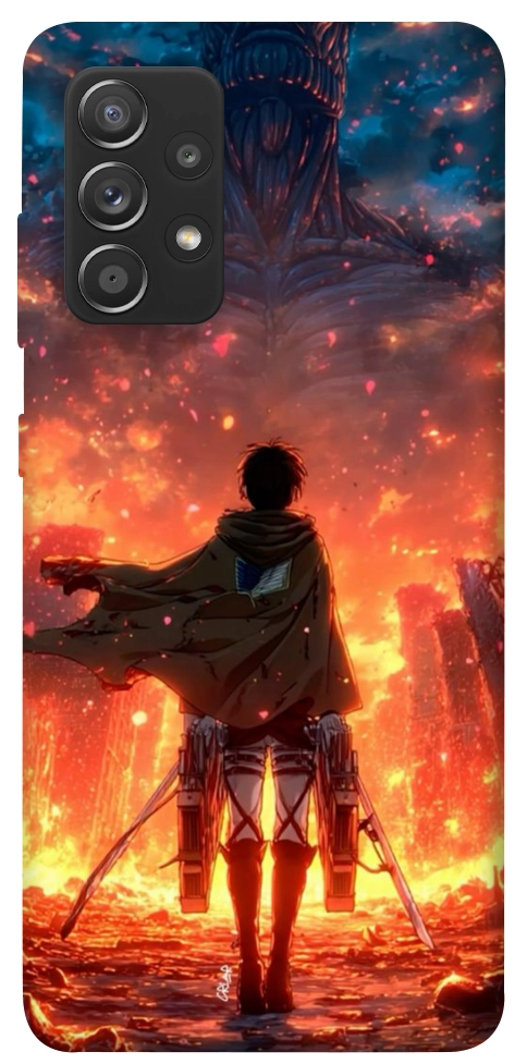 Чехол Attack on titan eren для Galaxy A72 5G