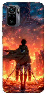 Чехол Attack on titan eren для Xiaomi Redmi Note 10S
