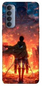 Чехол Attack on titan eren для Oppo Reno 4 Pro