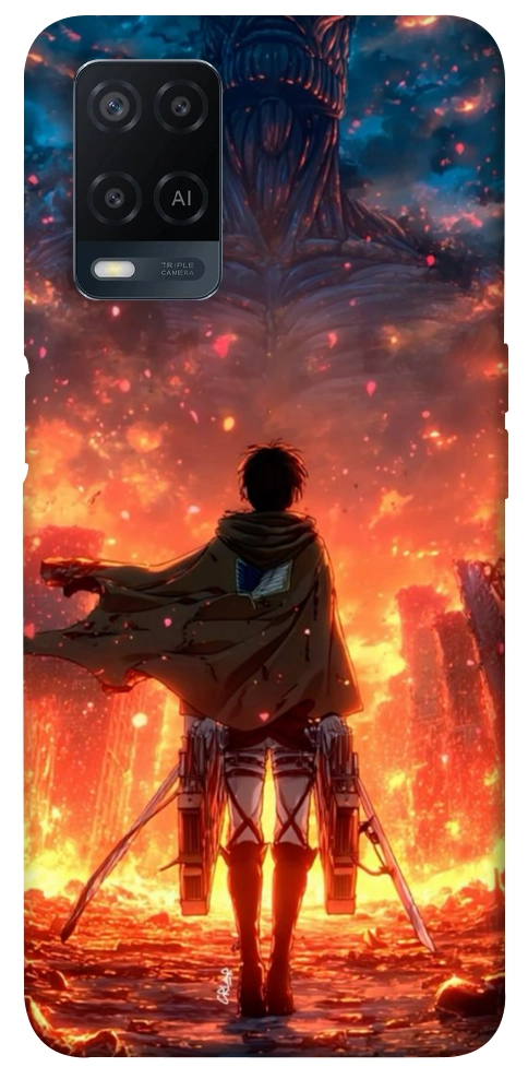 Чохол Attack on titan eren для Oppo A54 4G