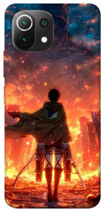 Чехол Attack on titan eren для Xiaomi Mi 11 Lite
