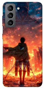 Чехол Attack on titan eren для Galaxy S21 FE