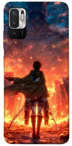 Чохол Attack on titan eren для Xiaomi Redmi Note 10 5G