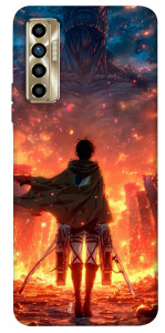 Чехол Attack on titan eren для TECNO Camon 17P