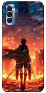Чехол Attack on titan eren для TECNO Spark 8P