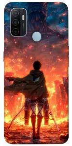 Чехол Attack on titan eren для Oppo A33 (2020)