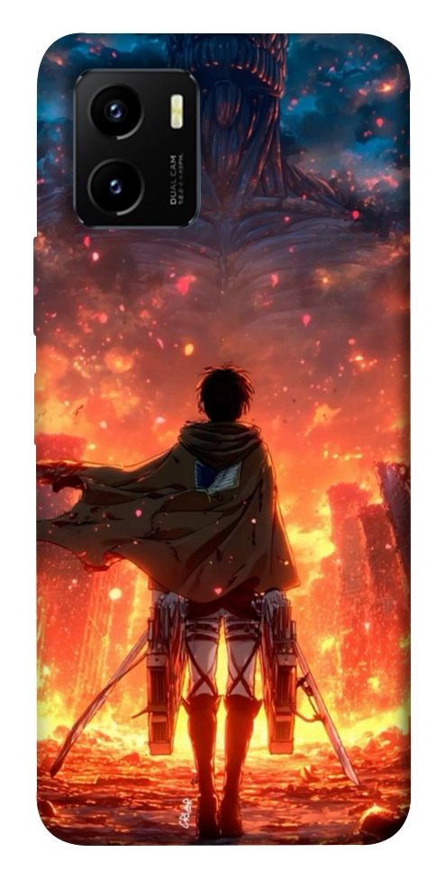 Чехол Attack on titan eren для Vivo Y15s