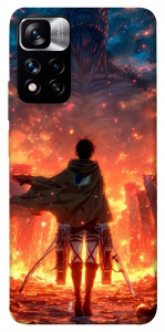 Чехол Attack on titan eren для Xiaomi Redmi Note 11 5G