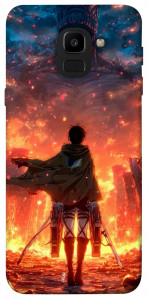 Чохол Attack on titan eren для Galaxy J6 (2018)