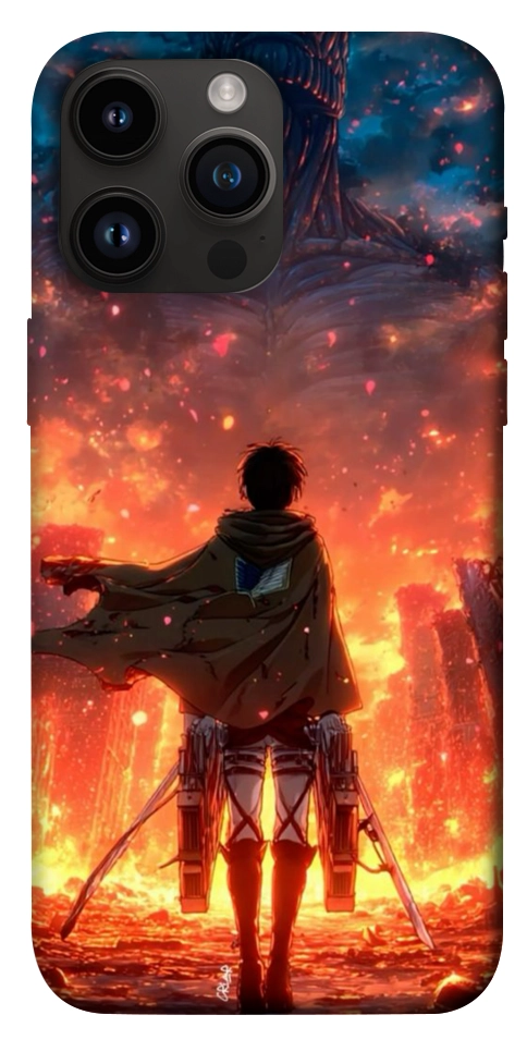 Чохол Attack on titan eren для iPhone 14 Pro Max
