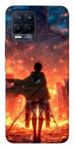 Чехол Attack on titan eren для Realme 8 Pro