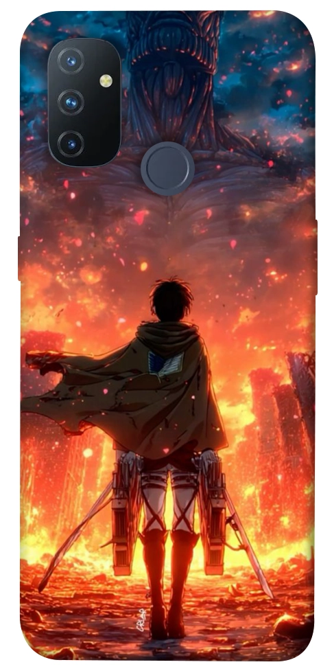 Чехол Attack on titan eren для OnePlus Nord N100