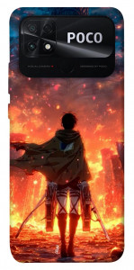 Чехол Attack on titan eren для Xiaomi Poco C40