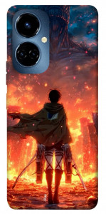 Чохол Attack on titan eren для TECNO Camon 19 Pro (CI8n)