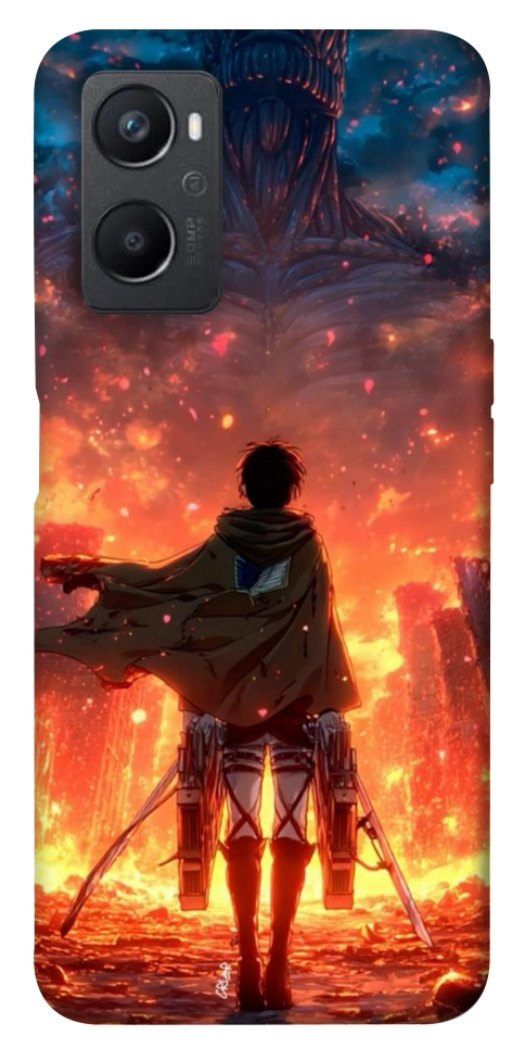 Чохол Attack on titan eren для Oppo A96