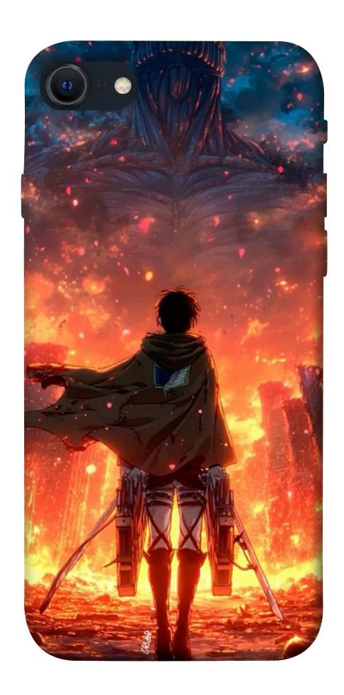 Чохол Attack on titan eren для iPhone SE (2022)