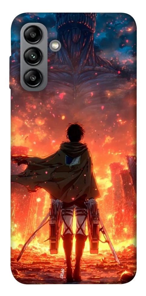 Чехол Attack on titan eren для Galaxy A04s