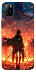 Чехол Attack on titan eren для Infinix Hot 10 Lite