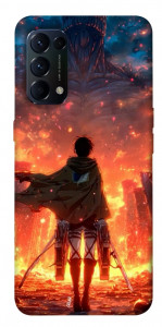 Чехол Attack on titan eren для Oppo Reno 5 4G