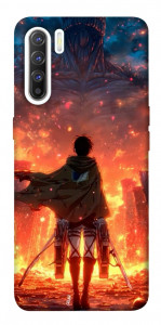 Чехол Attack on titan eren для Oppo Reno 3