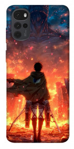 Чехол Attack on titan eren для Motorola Moto G22