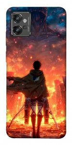 Чехол Attack on titan eren для Motorola Moto G32