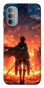 Чохол Attack on titan eren для Motorola Moto G31