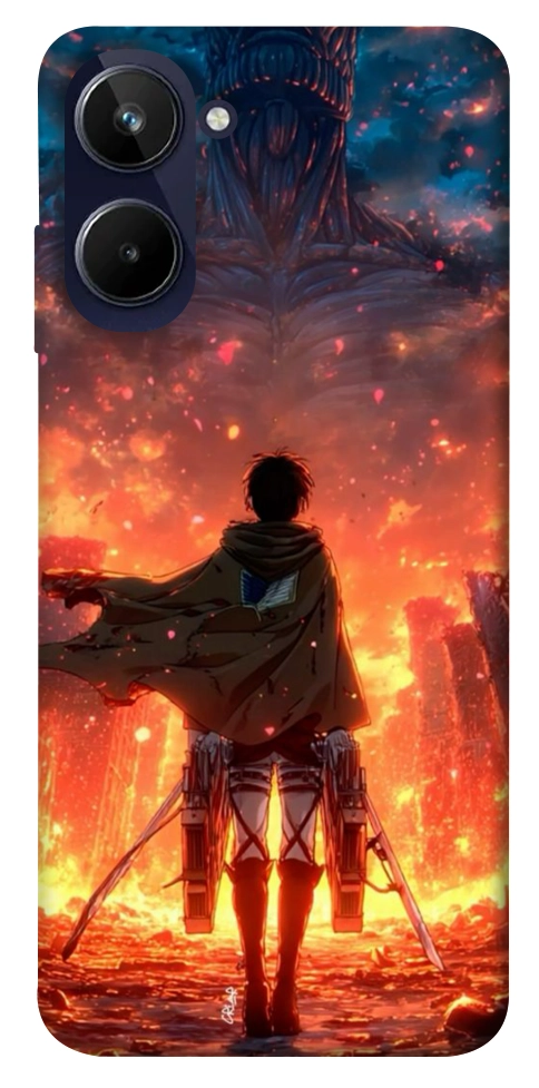 Чохол Attack on titan eren для Realme 10 4G