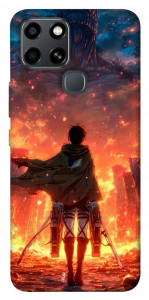 Чехол Attack on titan eren для Infinix Smart 6