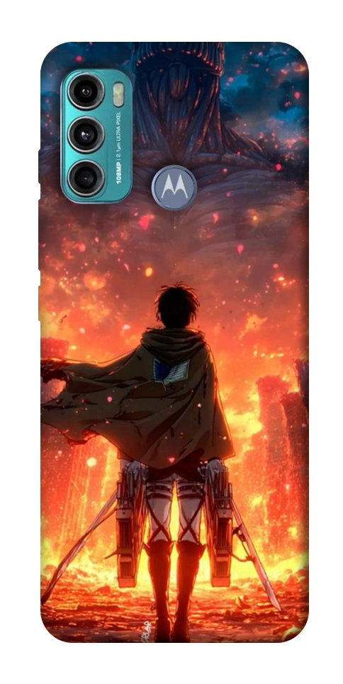 Чохол Attack on titan eren для Motorola Moto G60