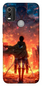 Чехол Attack on titan eren для Nokia C21 Plus