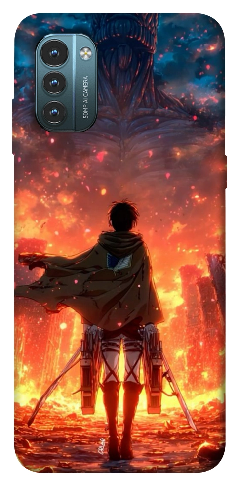 Чохол Attack on titan eren для Nokia G21