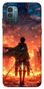 Чехол Attack on titan eren для Nokia G21