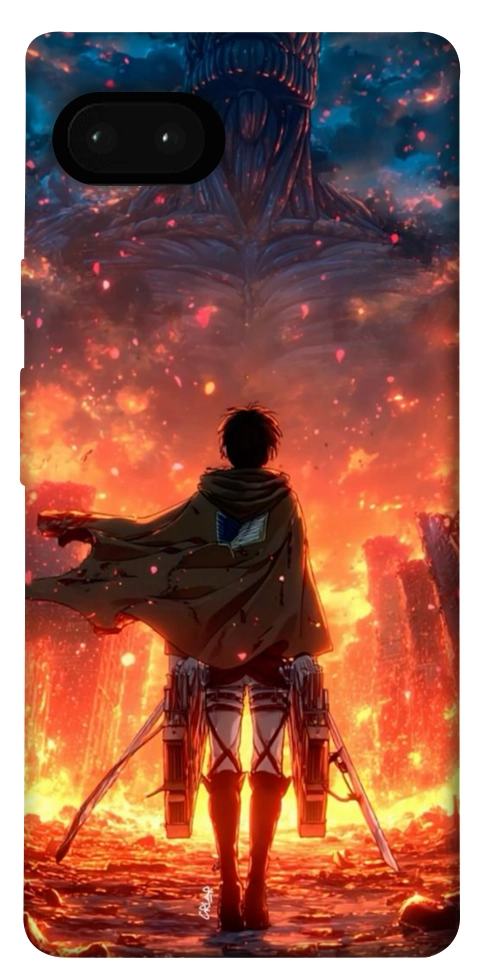 Чехол Attack on titan eren для Google Pixel 7A