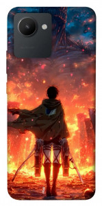 Чохол Attack on titan eren для Realme C30s