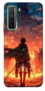 Чохол Attack on titan eren для Huawei nova 7 SE