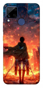 Чехол Attack on titan eren для Realme C15