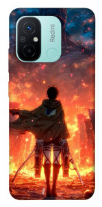 Чехол Attack on titan eren для Xiaomi Redmi 12C