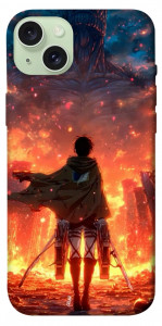 Чохол Attack on titan eren для iPhone 15 Plus
