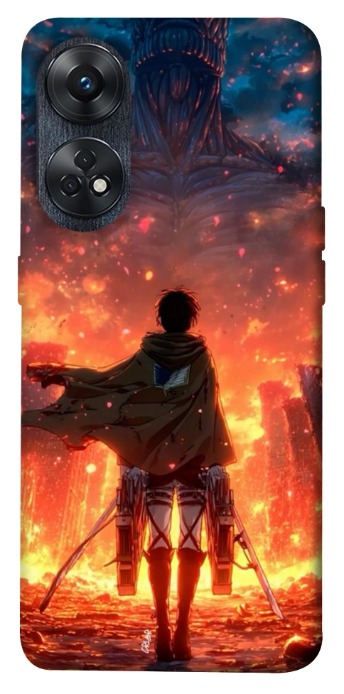 Чохол Attack on titan eren для Oppo Reno 8 T 4G