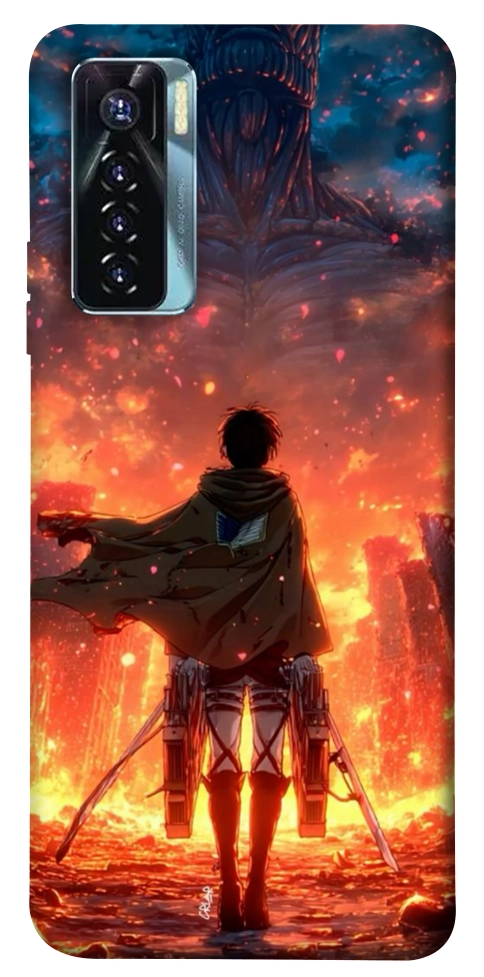 Чехол Attack on titan eren для TECNO Camon 17 Pro