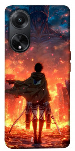 Чехол Attack on titan eren для Oppo A58 4G