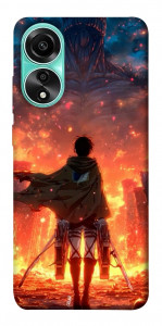 Чехол Attack on titan eren для Oppo A78 4G
